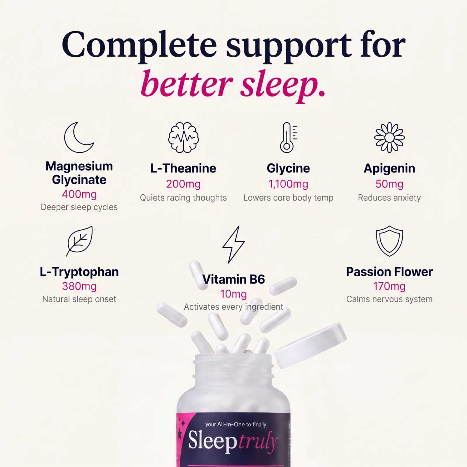 Complete support for better sleep
