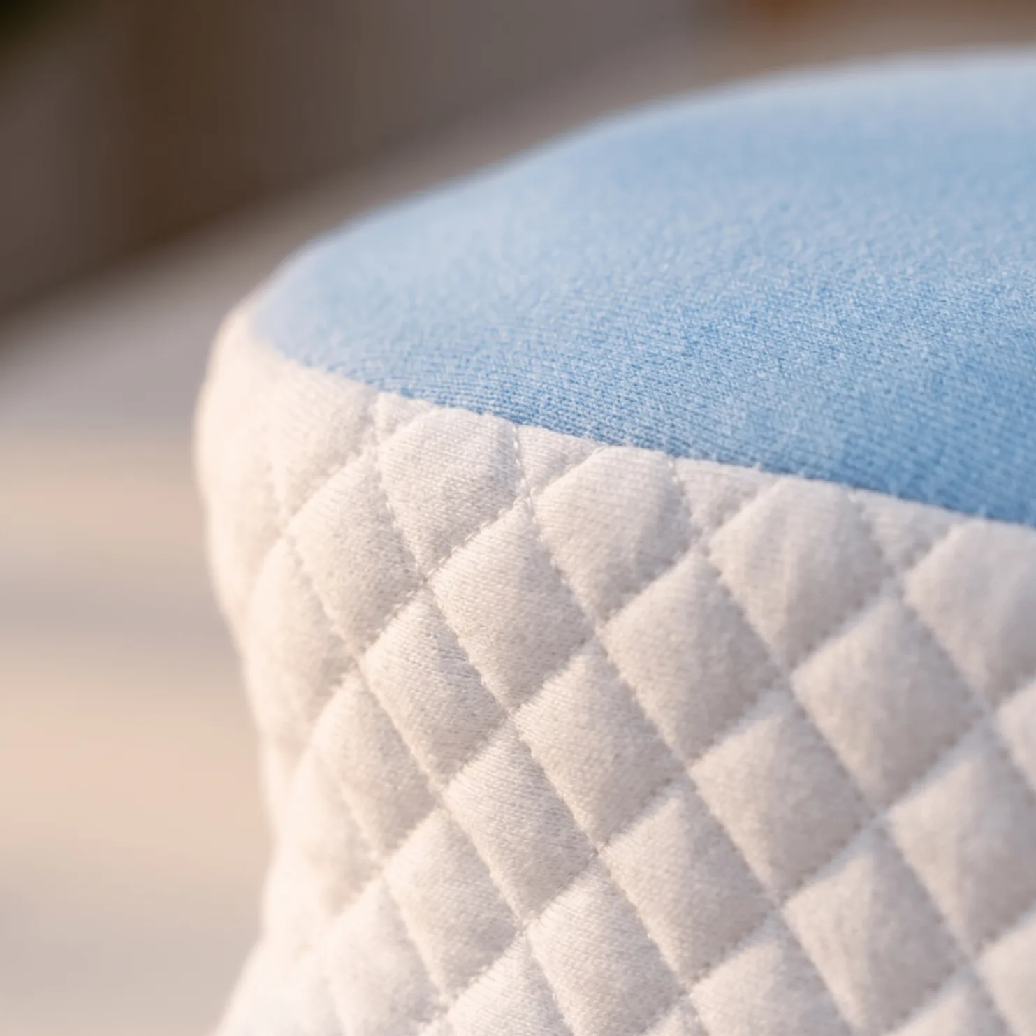 Breathable knit cover fabric on the Rest Well pillow